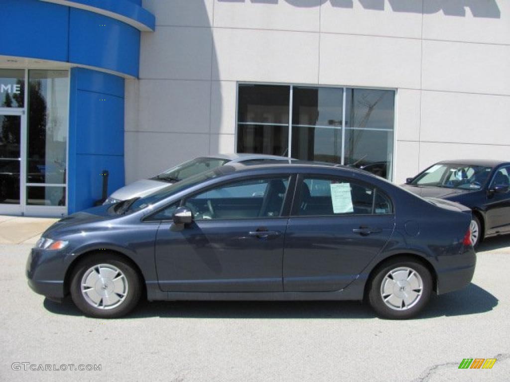 2008 Civic Hybrid Sedan - Magnetic Pearl / Blue photo #3