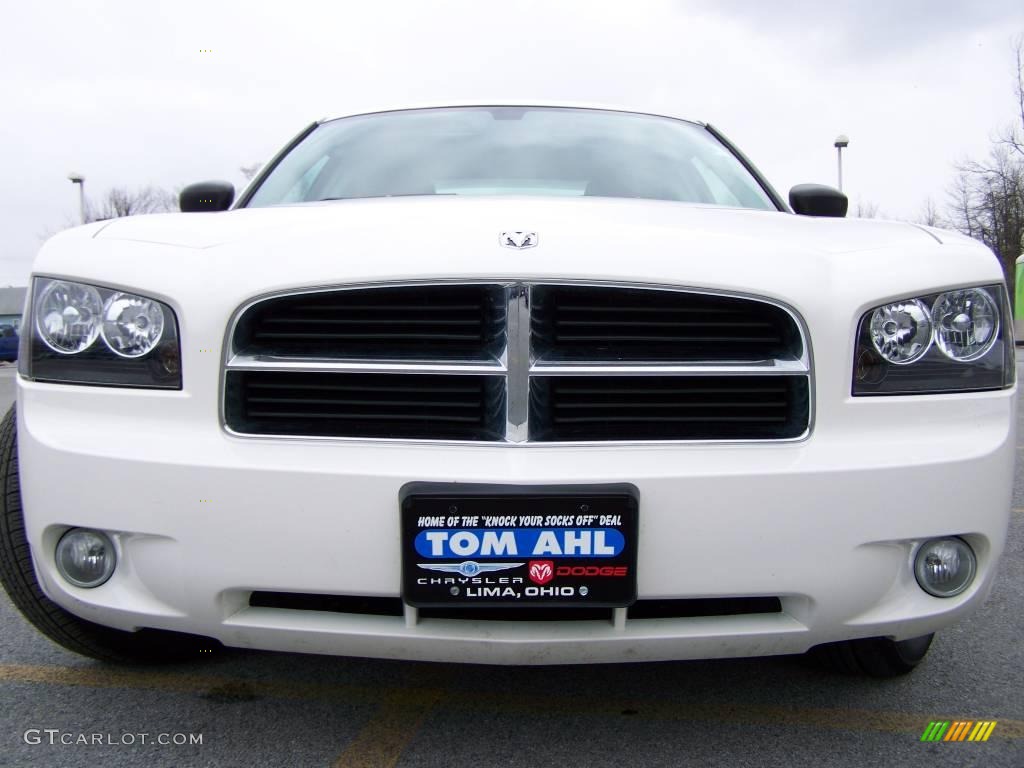 2008 Charger SXT - Stone White / Dark Slate Gray photo #3