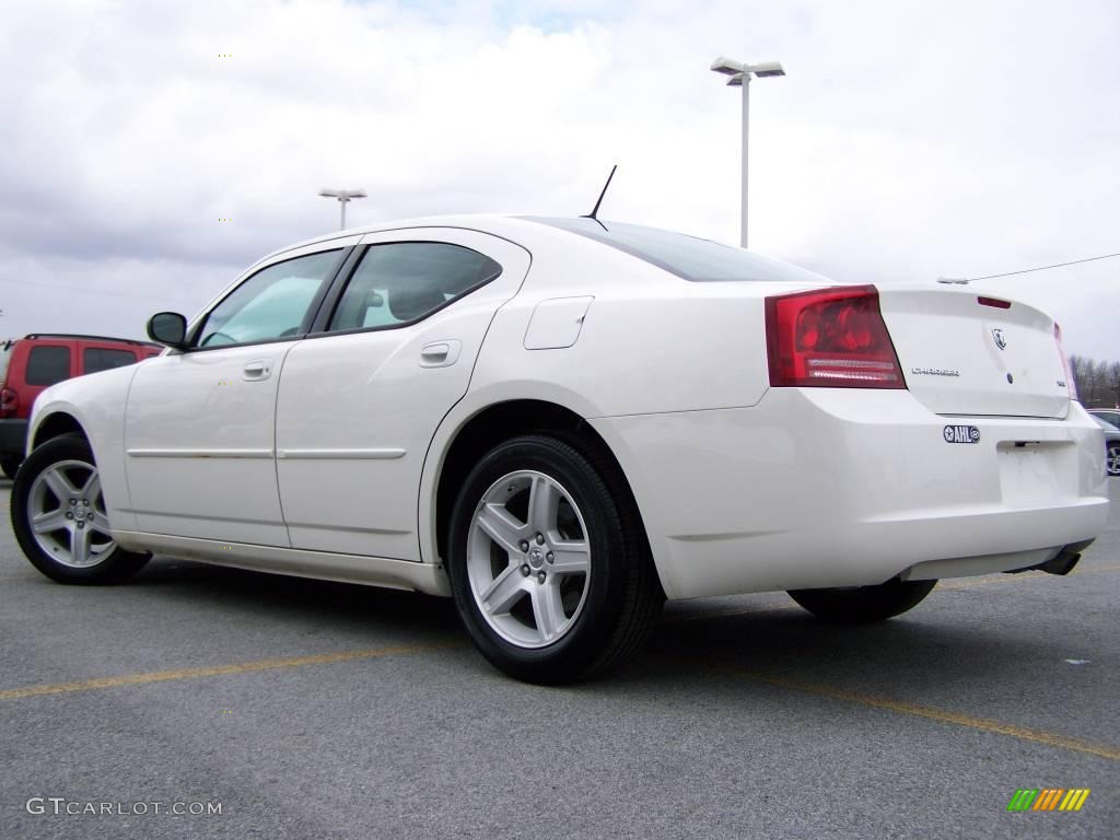 2008 Charger SXT - Stone White / Dark Slate Gray photo #6