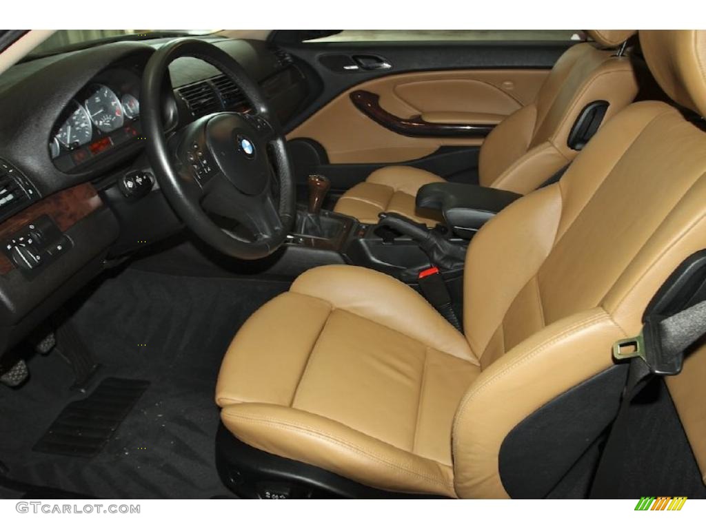 2005 3 Series 330i Coupe - Jet Black / Natural Brown photo #6