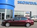 2008 Basque Red Pearl Honda Accord EX-L Sedan  photo #3