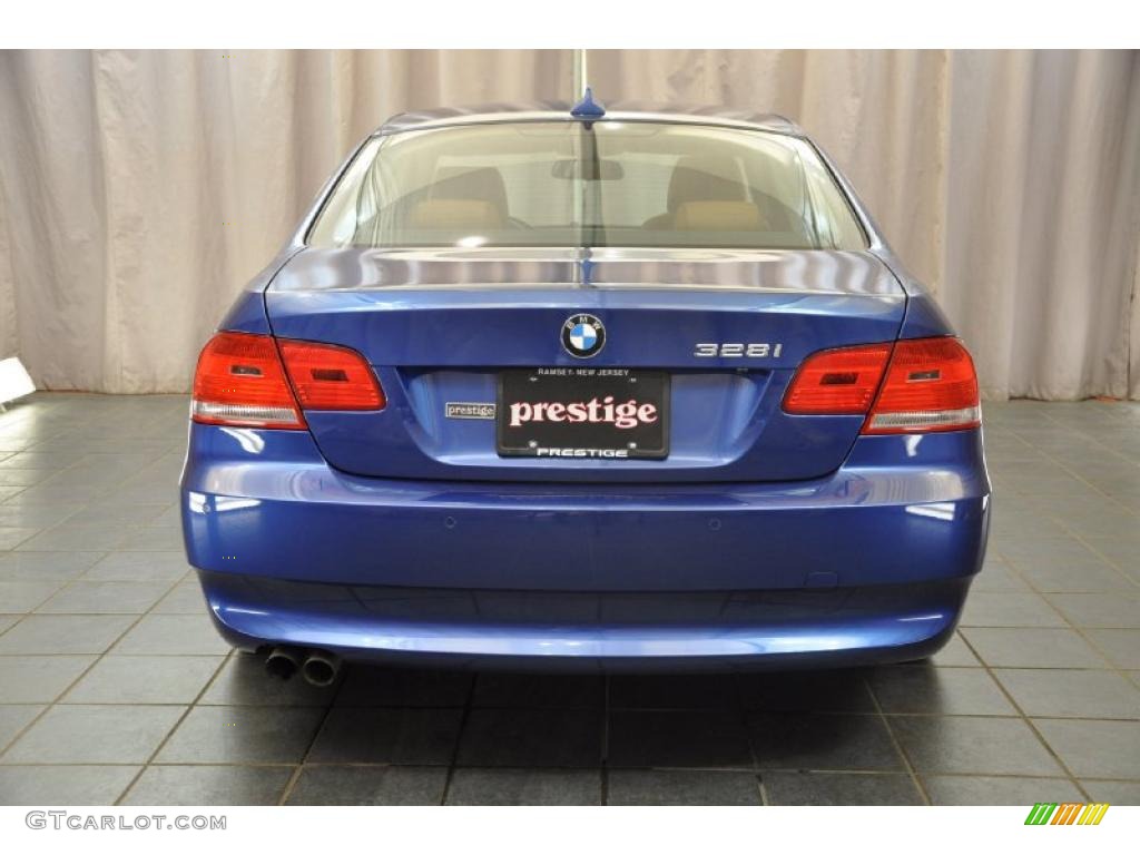 2007 3 Series 328i Coupe - Montego Blue Metallic / Saddle Brown/Black photo #3
