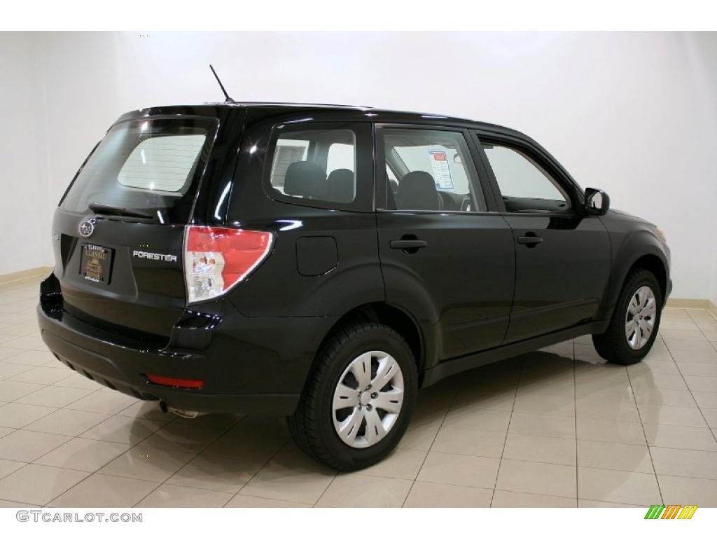 2009 Forester 2.5 X - Obsidian Black Pearl / Black photo #7