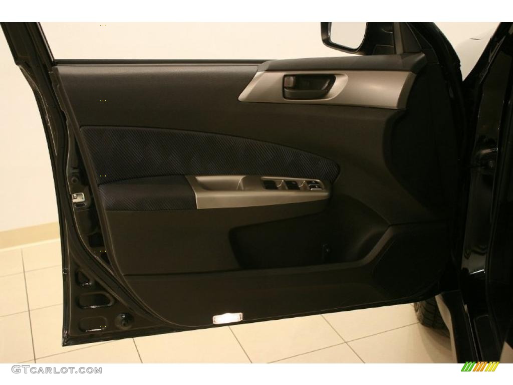 2009 Forester 2.5 X - Obsidian Black Pearl / Black photo #8
