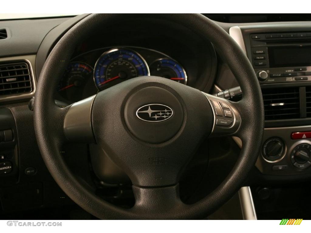 2009 Forester 2.5 X - Obsidian Black Pearl / Black photo #12