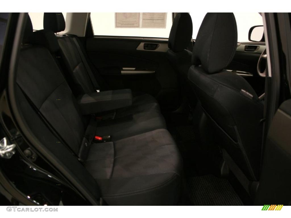 2009 Forester 2.5 X - Obsidian Black Pearl / Black photo #19