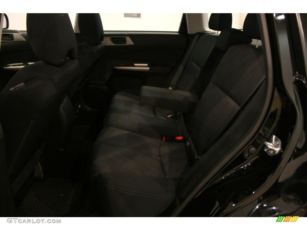 2009 Forester 2.5 X - Obsidian Black Pearl / Black photo #20