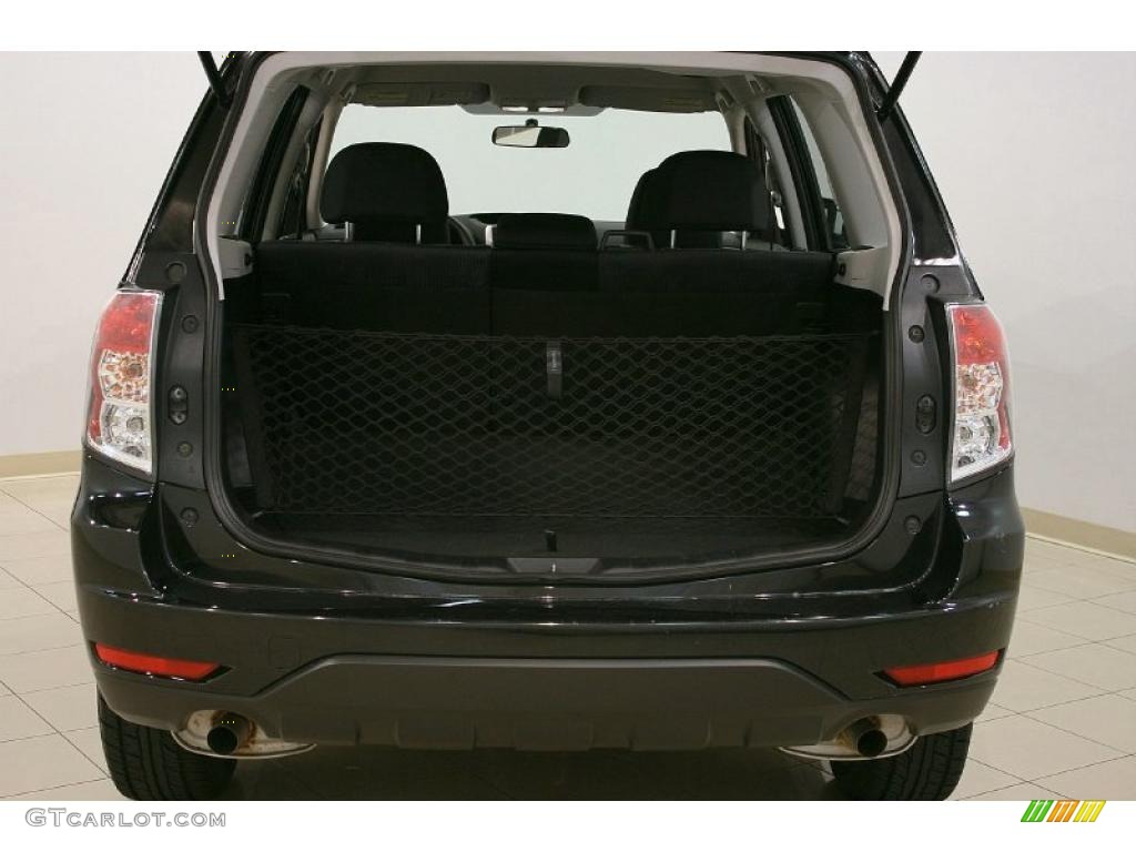 2009 Forester 2.5 X - Obsidian Black Pearl / Black photo #22