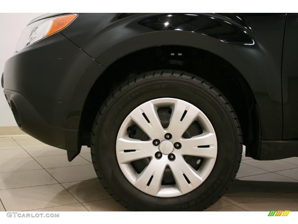 2009 Forester 2.5 X - Obsidian Black Pearl / Black photo #25