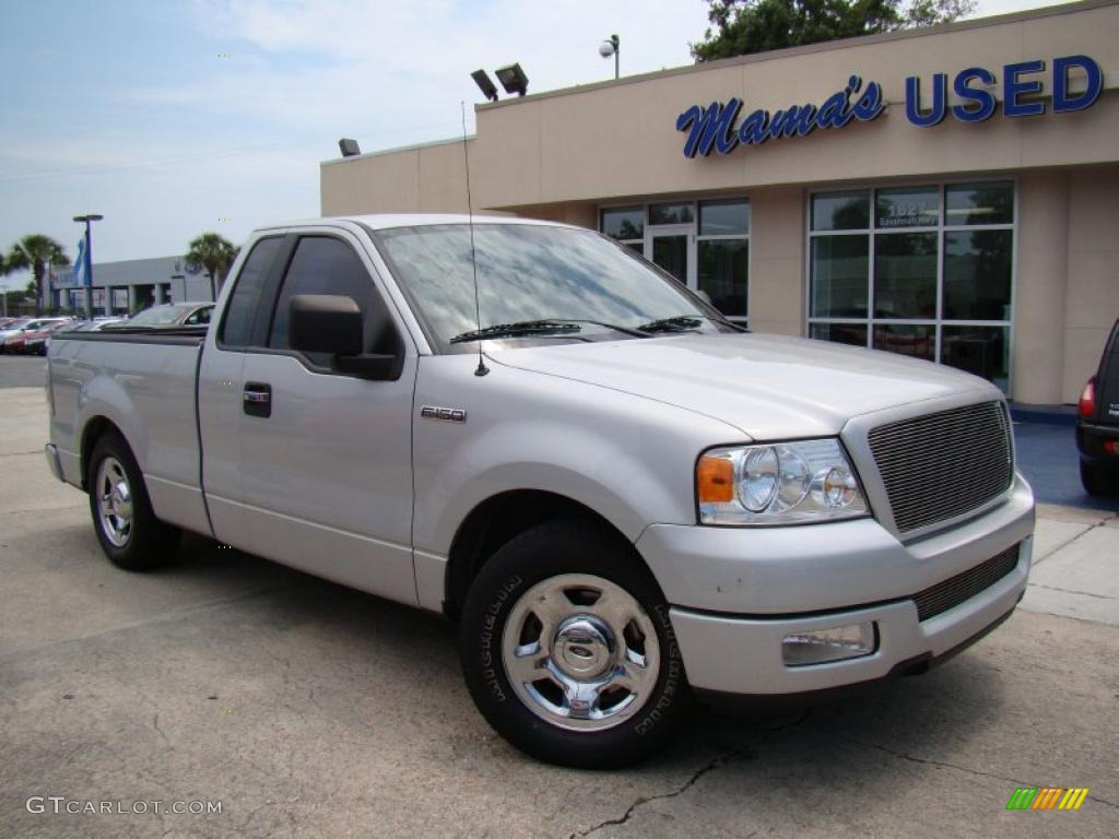 2005 F150 XL Regular Cab - Silver Metallic / Medium Flint/Dark Flint Grey photo #27
