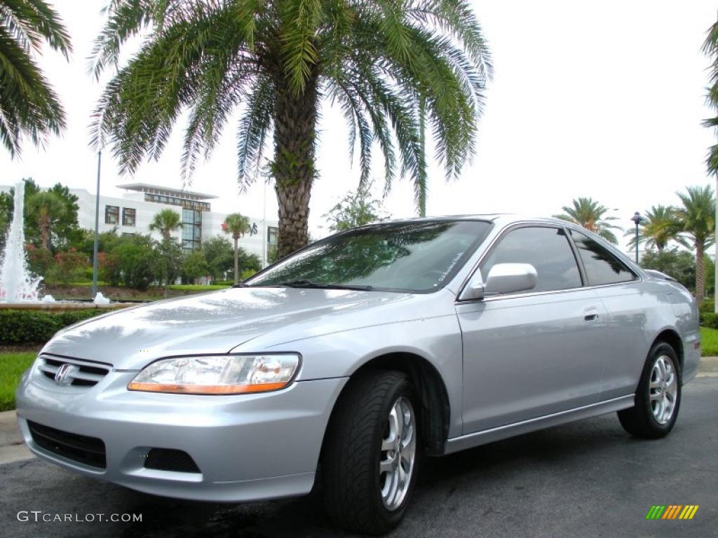 2001 Accord EX V6 Coupe - Satin Silver Metallic / Charcoal photo #2