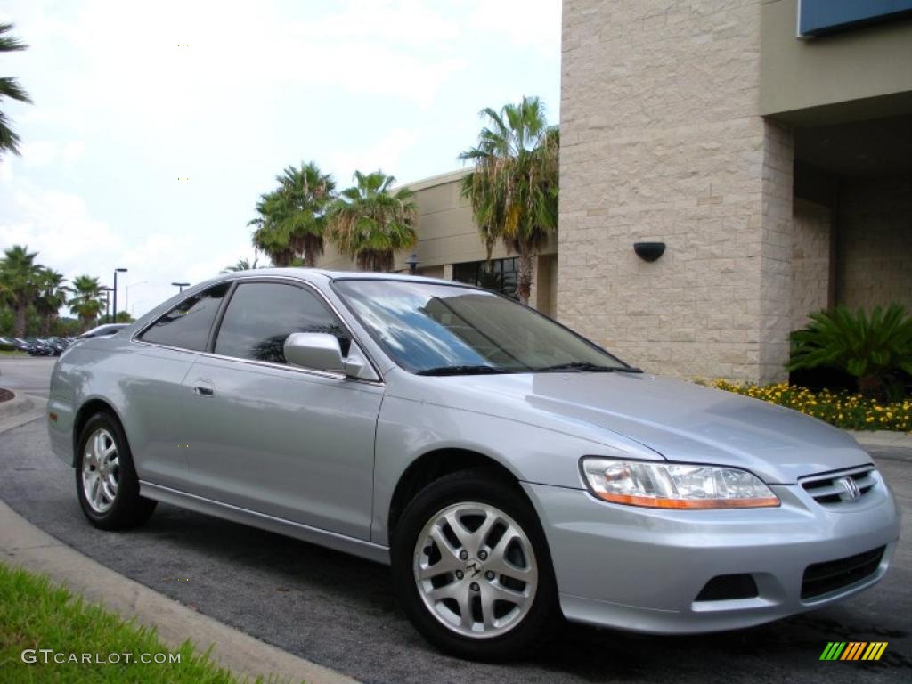 2001 Accord EX V6 Coupe - Satin Silver Metallic / Charcoal photo #4