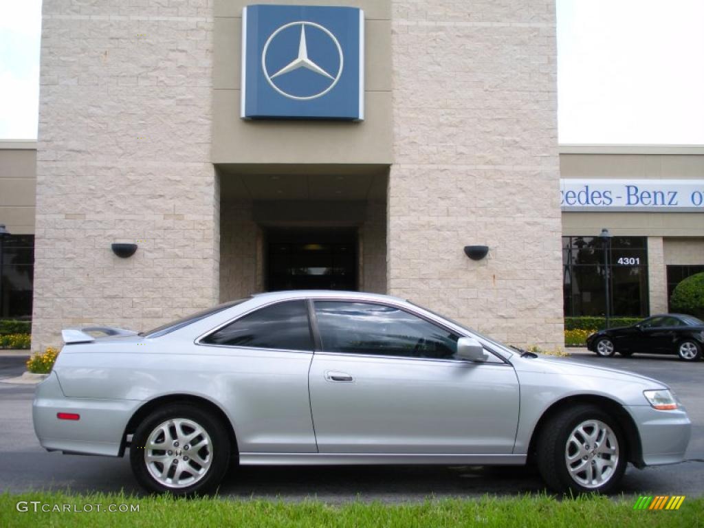 2001 Accord EX V6 Coupe - Satin Silver Metallic / Charcoal photo #5
