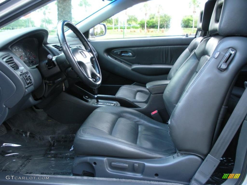 2001 Accord EX V6 Coupe - Satin Silver Metallic / Charcoal photo #11