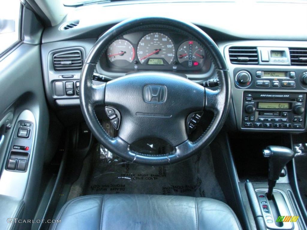 2001 Accord EX V6 Coupe - Satin Silver Metallic / Charcoal photo #18