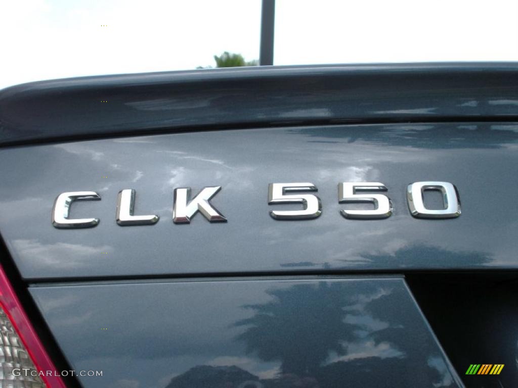 2007 CLK 550 Cabriolet - Cadet Blue Metallic / Stone photo #14