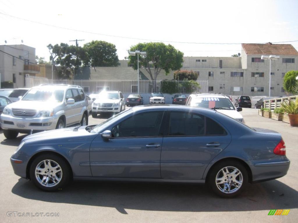2003 E 320 Sedan - Platinum Blue Metallic / Ash Grey photo #6