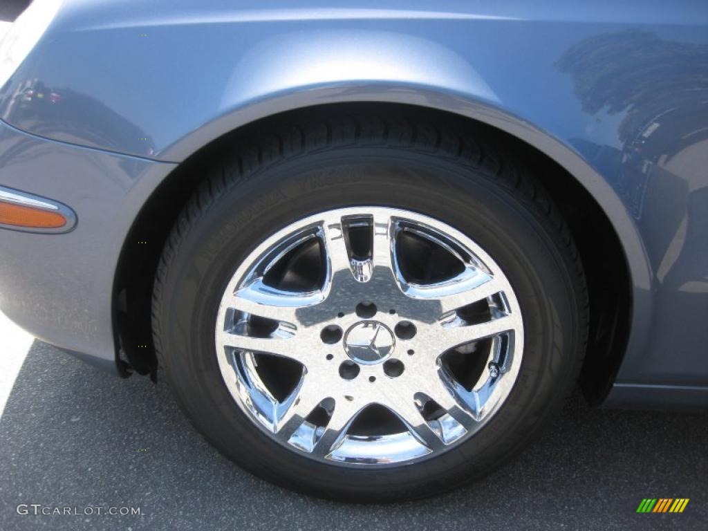 2003 E 320 Sedan - Platinum Blue Metallic / Ash Grey photo #24