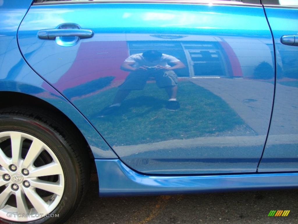 2009 Corolla S - Blue Streak Metallic / Dark Charcoal photo #16