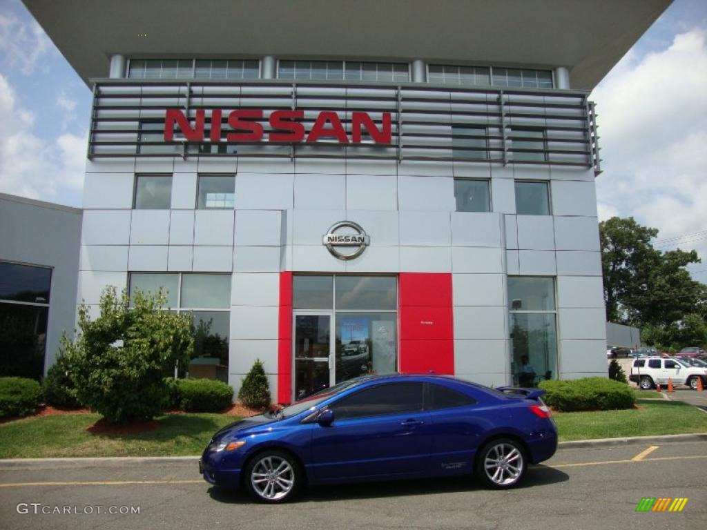2008 Civic Si Coupe - Fiji Blue Pearl / Black photo #3