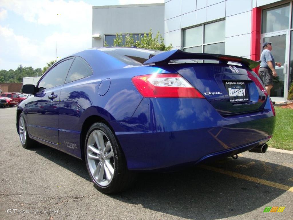 2008 Civic Si Coupe - Fiji Blue Pearl / Black photo #4