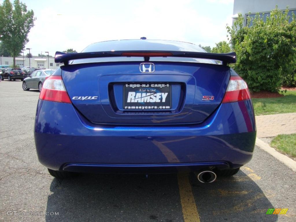 2008 Civic Si Coupe - Fiji Blue Pearl / Black photo #5