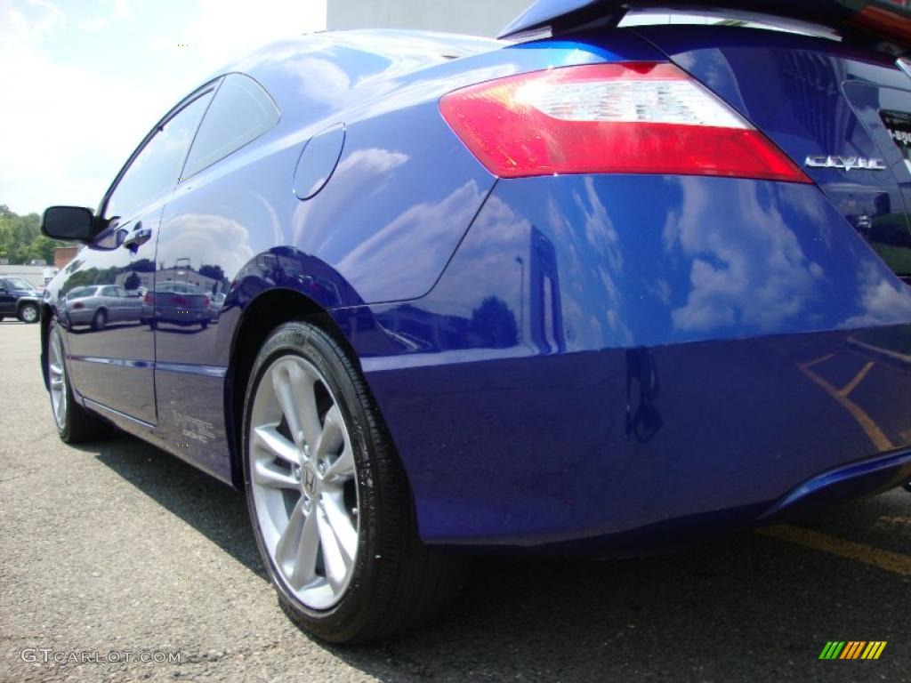 2008 Civic Si Coupe - Fiji Blue Pearl / Black photo #13