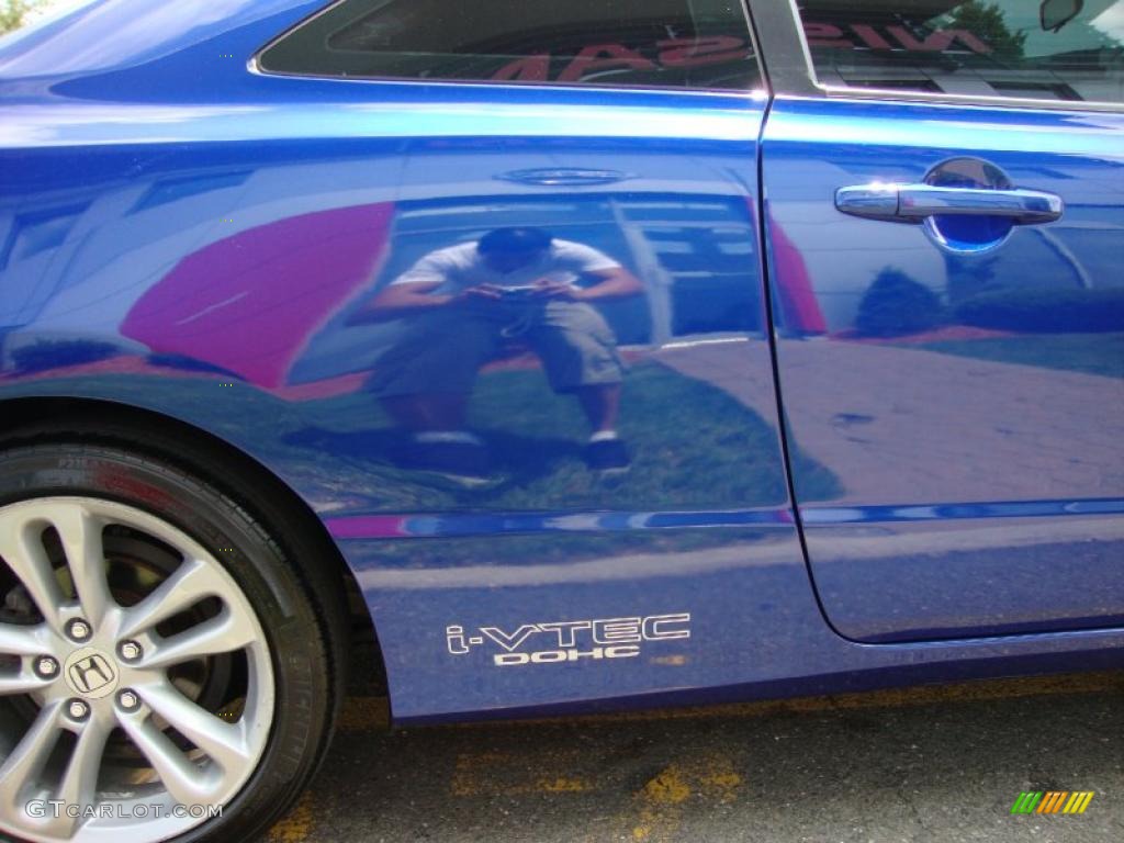 2008 Civic Si Coupe - Fiji Blue Pearl / Black photo #16