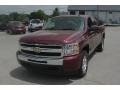 2009 Deep Ruby Red Metallic Chevrolet Silverado 1500 LT Extended Cab 4x4  photo #2