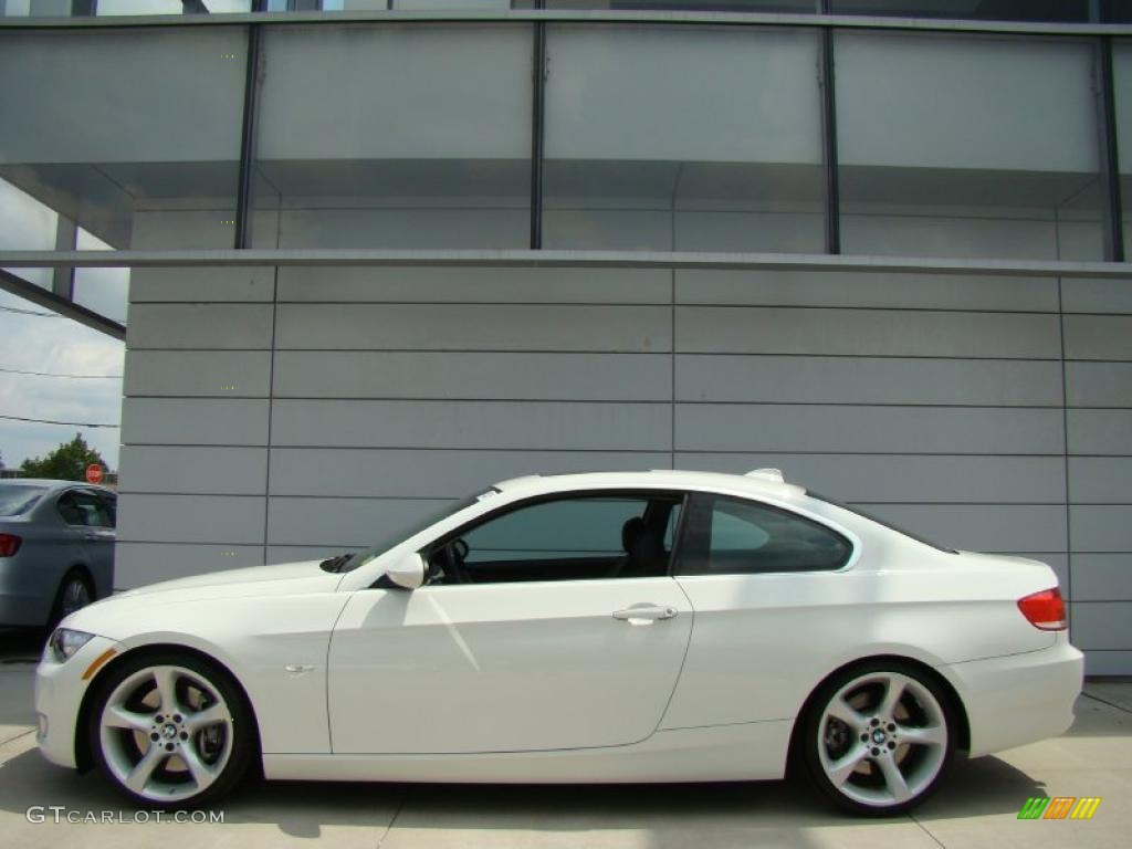 2008 3 Series 335i Coupe - Alpine White / Black photo #3