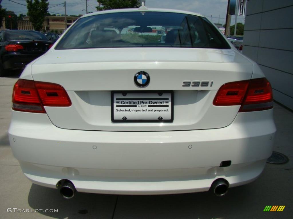 2008 3 Series 335i Coupe - Alpine White / Black photo #4