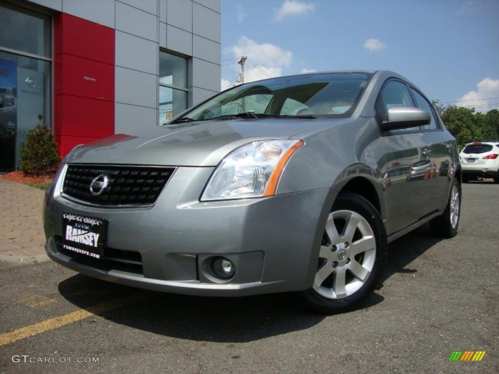 2008 Sentra 2.0 SL - Magnetic Gray / Saddle photo #1