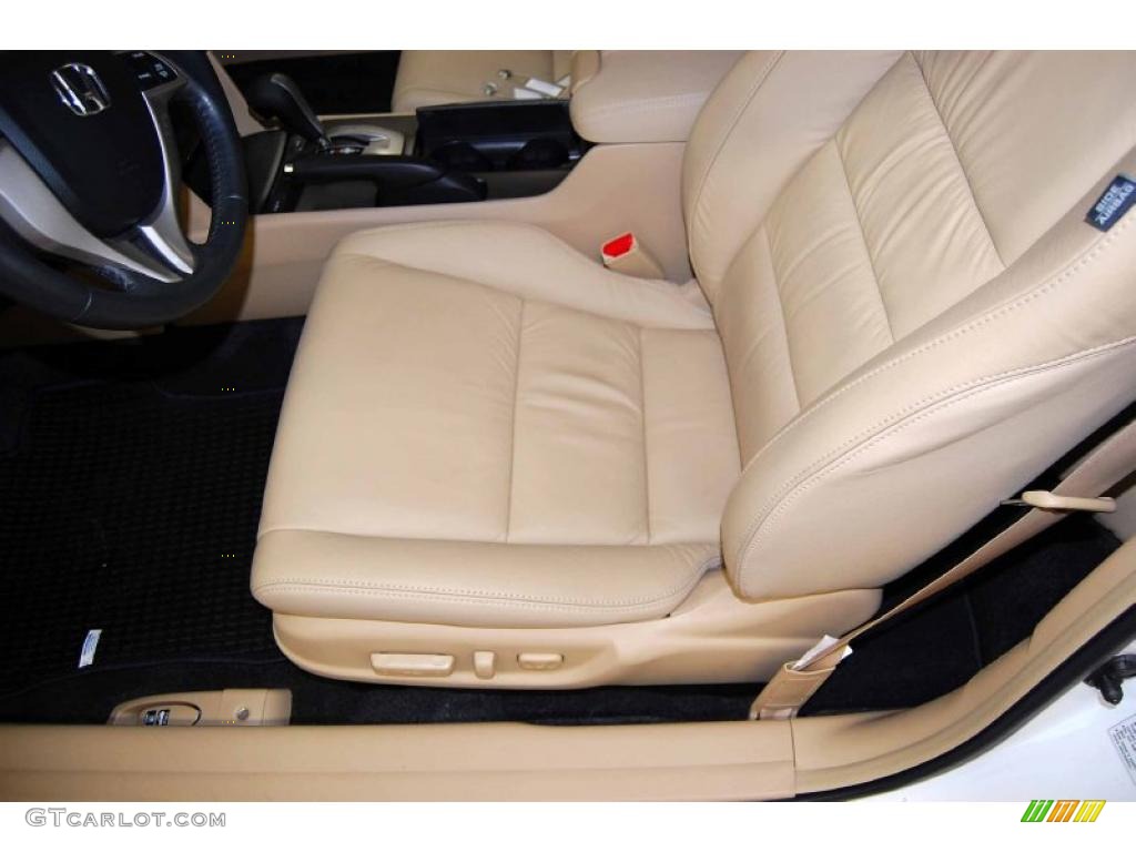 2008 Accord EX-L V6 Coupe - Taffeta White / Ivory photo #16