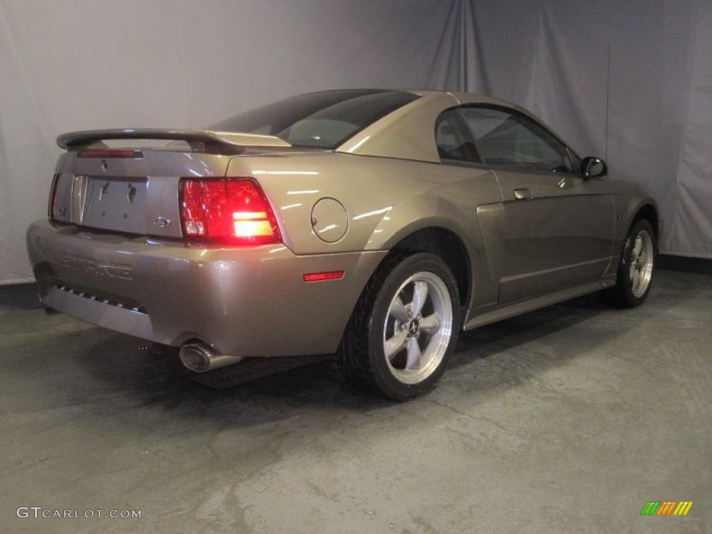 2002 Mustang GT Coupe - Mineral Grey Metallic / Dark Charcoal photo #3
