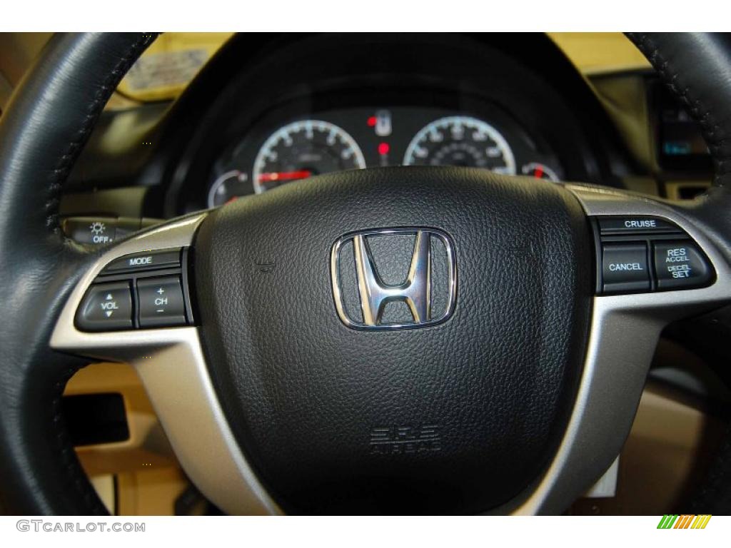 2008 Accord EX-L V6 Coupe - Taffeta White / Ivory photo #26