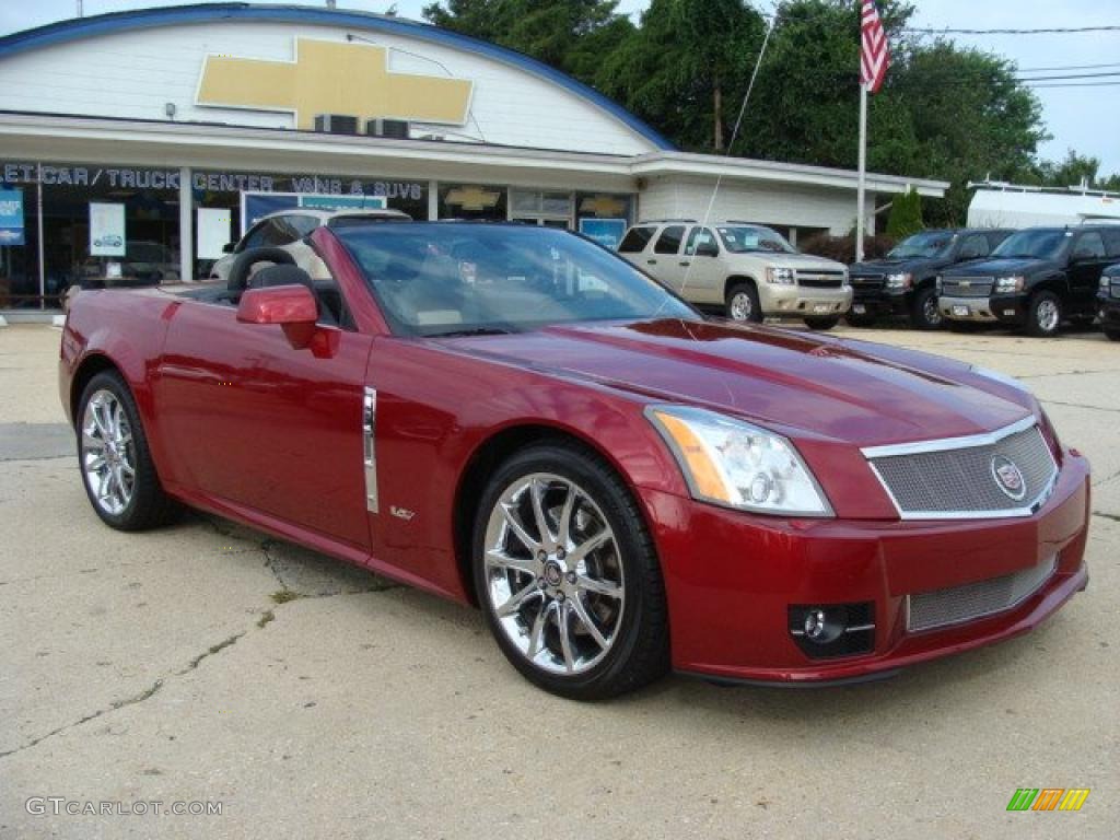 2009 XLR V Series Roadster - Crystal Red / Ebony/Cashmere photo #4