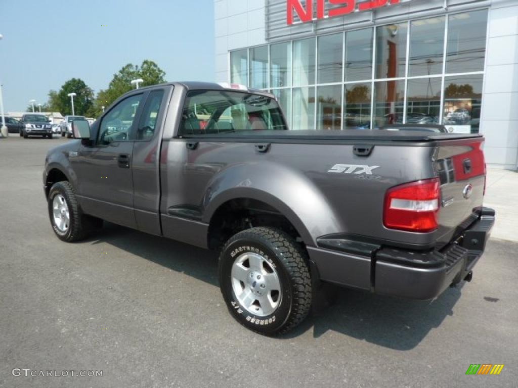 2006 F150 STX Regular Cab 4x4 - Dark Shadow Grey Metallic / Medium Flint photo #3