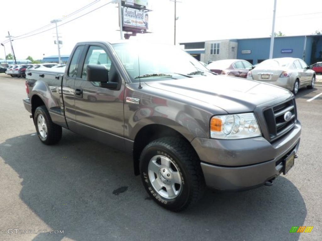 2006 F150 STX Regular Cab 4x4 - Dark Shadow Grey Metallic / Medium Flint photo #10