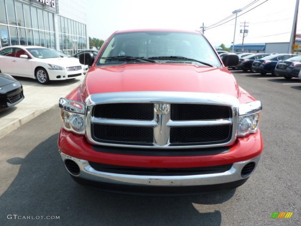 2004 Ram 1500 SLT Regular Cab 4x4 - Flame Red / Dark Slate Gray photo #11