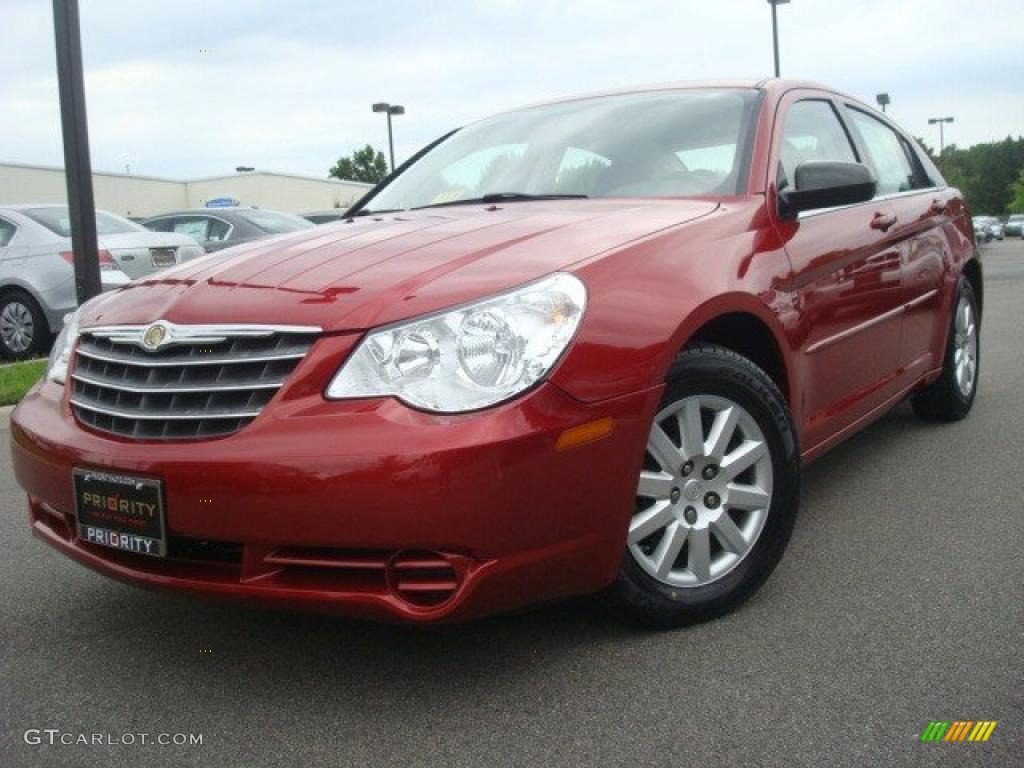 2009 Sebring LX Sedan - Inferno Red Crystal Pearl / Dark Slate Gray photo #1