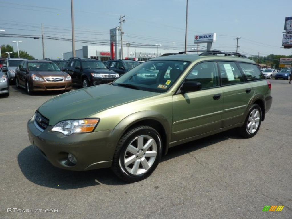 2007 Outback 2.5i Wagon - Willow Green Opal / Warm Ivory Tweed photo #3