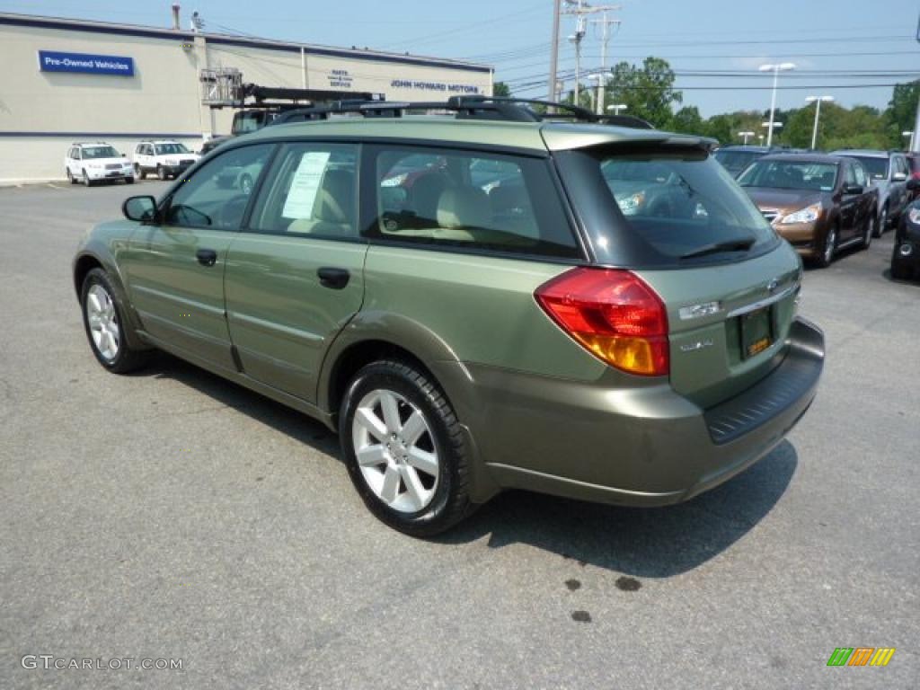 2007 Outback 2.5i Wagon - Willow Green Opal / Warm Ivory Tweed photo #5