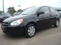 2009 Ebony Black Hyundai Accent GS 3 Door  photo #2