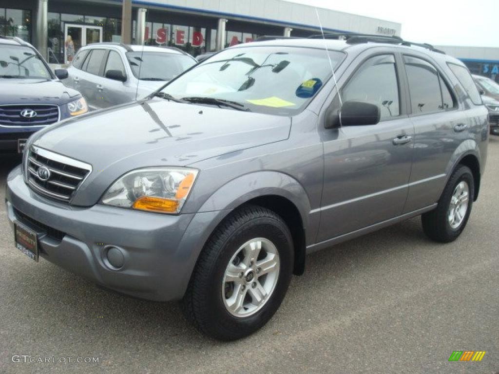 2007 Sorento LX 4WD - Alpine Gray / Gray photo #2