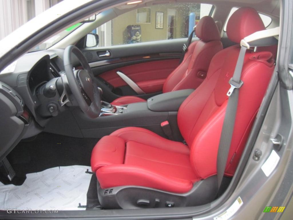 Monaco Red Interior 2010 Infiniti G 37 S Anniversary Edition Coupe Photo #33707486