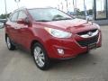 2010 Garnet Red Hyundai Tucson Limited  photo #7