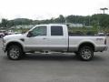 White Platinum Tri-Coat - F250 Super Duty Lariat Crew Cab 4x4 Photo No. 1