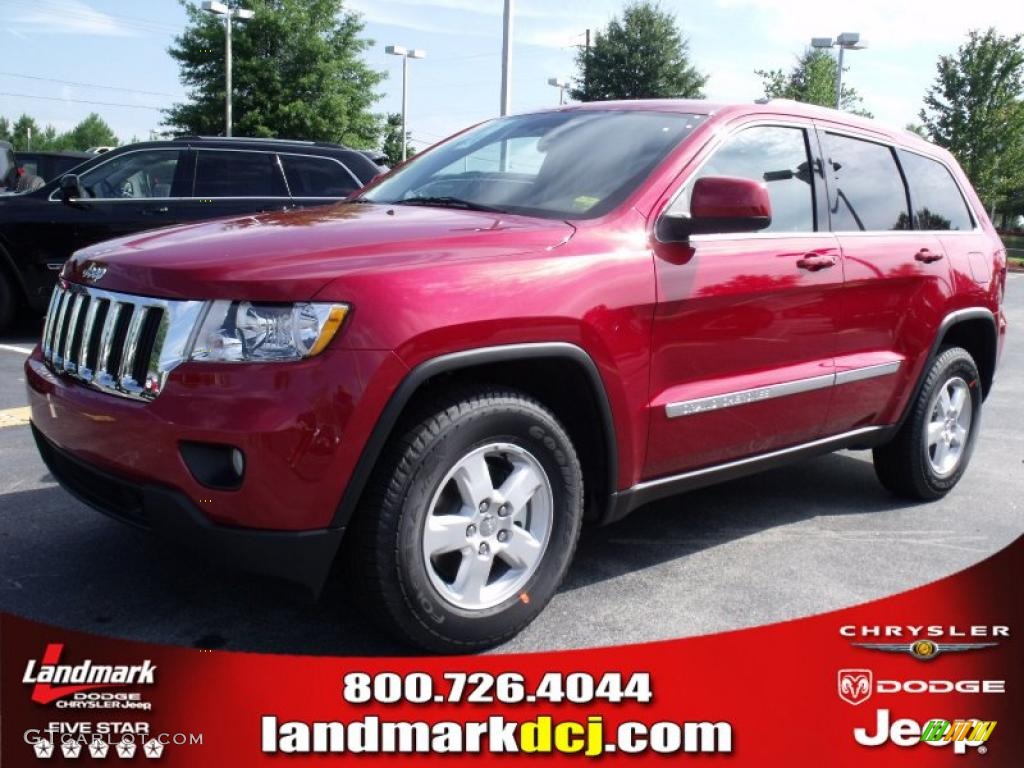 2011 Grand Cherokee Laredo - Inferno Red Crystal Pearl / Dark Graystone/Medium Graystone photo #1