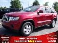 2011 Inferno Red Crystal Pearl Jeep Grand Cherokee Laredo  photo #1