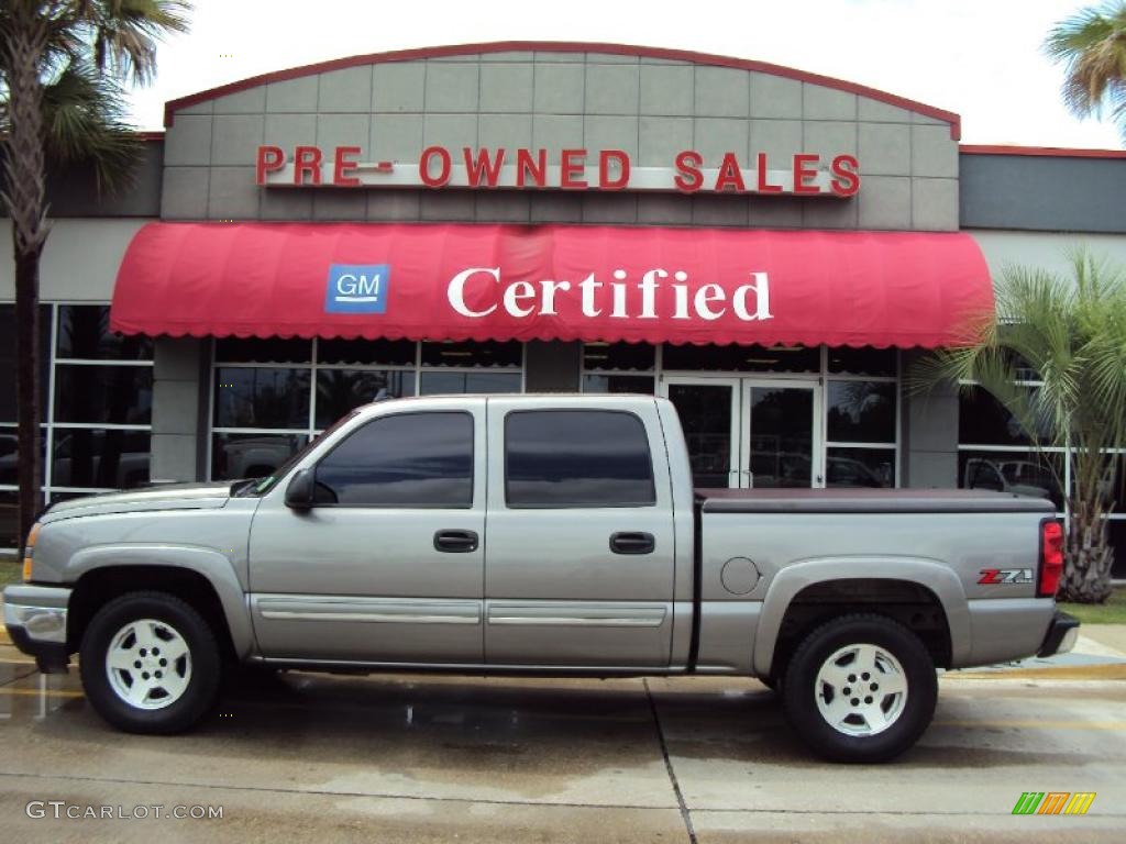 2007 Silverado 1500 Classic LT  Z71 Crew Cab 4x4 - Graystone Metallic / Dark Charcoal photo #1